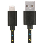 Cáp sạc truyền dữ liệu USB kiểu lưới nylon 2m cho iPhone, iPad
