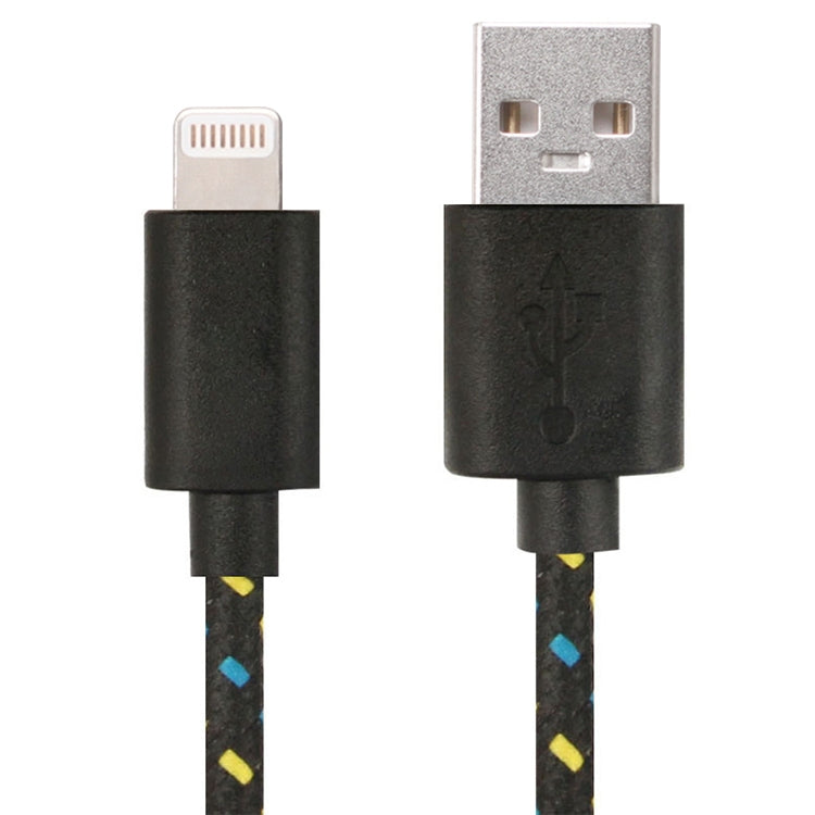 Cáp sạc truyền dữ liệu USB kiểu lưới nylon 2m cho iPhone, iPad