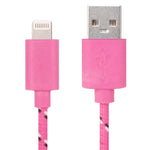 Cáp sạc truyền dữ liệu USB kiểu lưới nylon 2m cho iPhone, iPad
