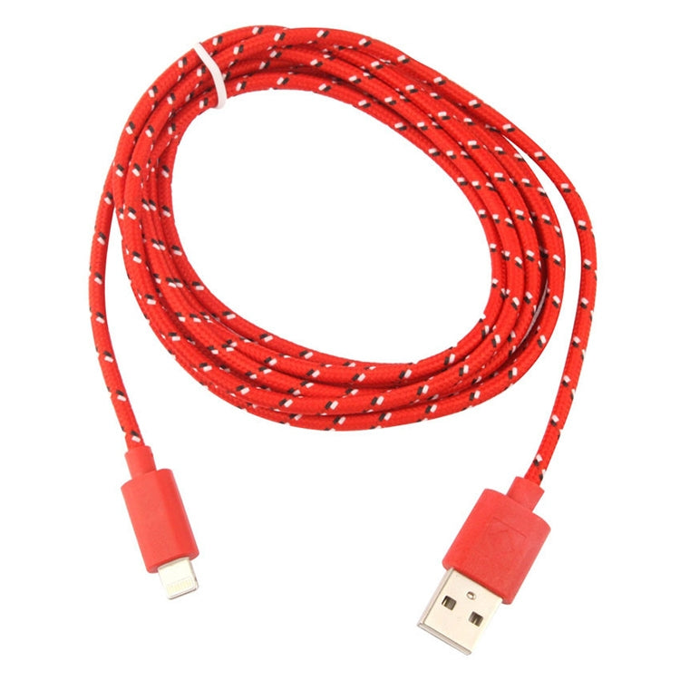 Cáp sạc truyền dữ liệu USB kiểu lưới nylon 2m cho iPhone, iPad