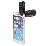 Ống kính máy ảnh telephoto zoom 8X kèm kẹp