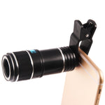 Ống kính kính viễn vọng zoom quang học 12X đa năng kèm kẹp