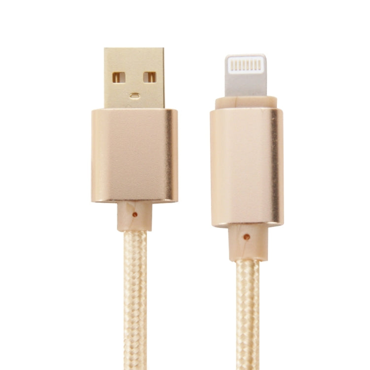 Cáp đồng bộ dữ liệu / sạc USB 8 Pin đầu kim loại kiểu dệt dài 1m cho iPhone, iPad