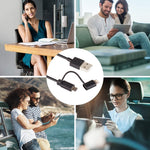 Cáp sạc đồng bộ dữ liệu 1m MFI 2 trong 1 8 chân + Micro USB 2.0 đực sang USB