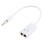 Cáp chia âm thanh Aux 3.5mm, tương thích với điện thoại, máy tính bảng, tai nghe, máy nghe nhạc MP3, dàn âm thanh xe hơi / gia đình & nhiều hơn nữa