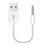 Cáp đồng bộ dữ liệu và sạc JW-SM1 USB sang jack 3.5mm cho iPod shuffle thế hệ 1 / 2 / 3 / 4 / 5 / 6, chiều dài: 10cm
