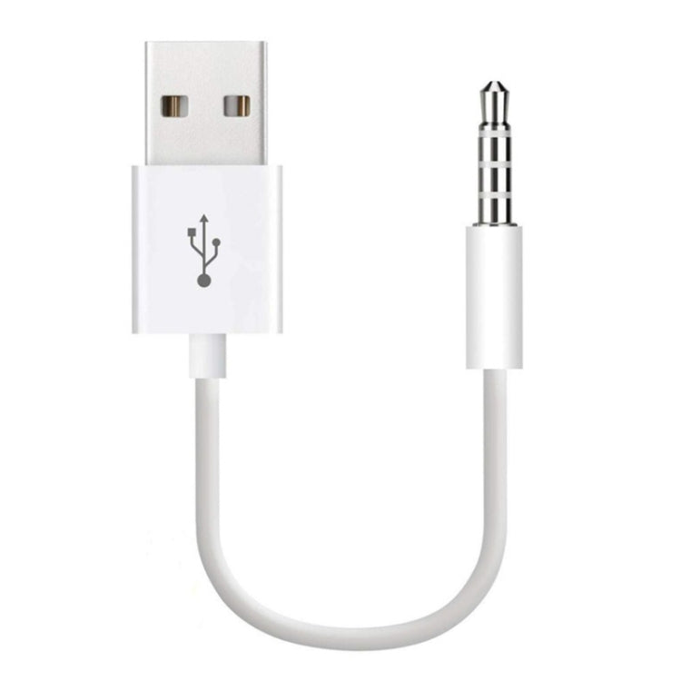 Cáp đồng bộ dữ liệu và sạc JW-SM1 USB sang jack 3.5mm cho iPod shuffle thế hệ 1 / 2 / 3 / 4 / 5 / 6, chiều dài: 10cm