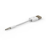 Cáp đồng bộ dữ liệu và sạc JW-SM1 USB sang jack 3.5mm cho iPod shuffle thế hệ 1 / 2 / 3 / 4 / 5 / 6, chiều dài: 10cm