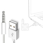 Cáp đồng bộ dữ liệu và sạc JW-SM1 USB sang jack 3.5mm cho iPod shuffle thế hệ 1 / 2 / 3 / 4 / 5 / 6, chiều dài: 10cm