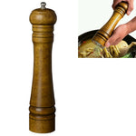Máy xay tiêu muối gỗ cổ điển dài, kiểu 4, 5 inch, kiểu 4, 8 inch, kiểu 4, 10 inch
