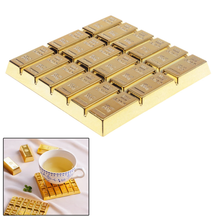 Thảm cách nhiệt chống trượt hình thỏi vàng sáng tạo cho đồ dùng bàn ăn, thảm cách nhiệt hình thỏi vàng