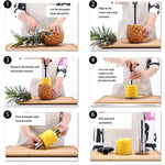 Dụng cụ lấy lõi và cắt dứa LsCook, màu bạc