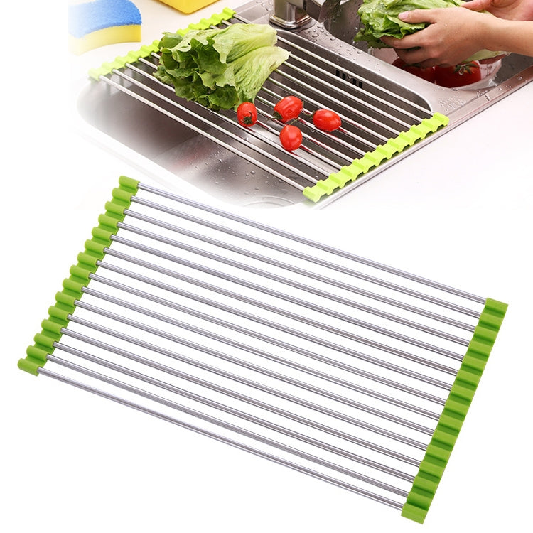 Giá để ráo gấp bằng thép không gỉ 40x24x0.9cm, giá để ráo gấp