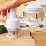 Dụng cụ cắt hành tây / dao cắt gừng tỏi bằng thép không gỉ, kích thước: 22x8x8cm, giao màu ngẫu nhiên, máy nghiền tỏi thép không gỉ