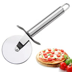 Dao cắt pizza tròn bằng thép không gỉ LsCook, lưỡi đơn