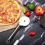 Dao cắt pizza tròn bằng thép không gỉ LsCook, lưỡi đơn