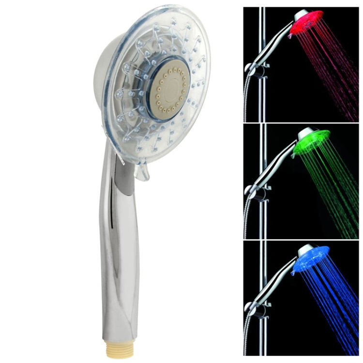 Đầu vòi sen LED 3 màu phát hiện nhiệt độ (Xanh lá / Xanh dương / Đỏ), không pin, SDS-A3