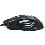 Chuột chơi game quang có dây 7 nút với bánh xe cuộn 5000 DPI LED cho máy tính PC Laptop, X7 7 nút (Đen)