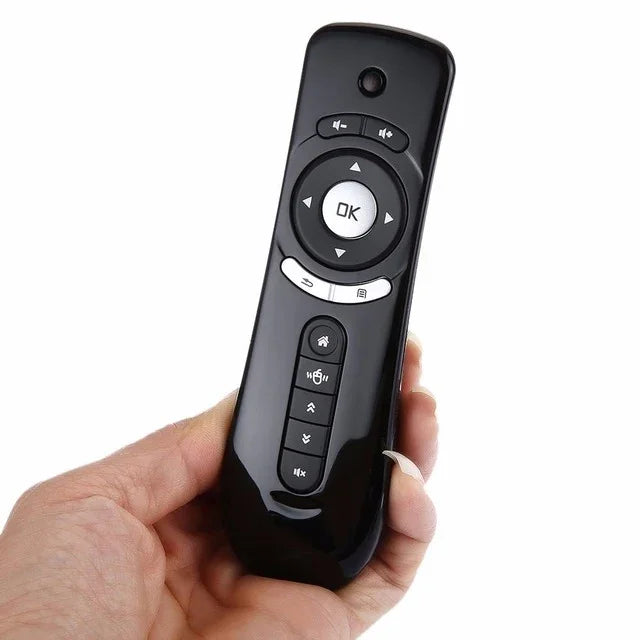 Chuột bay mini con quay hồi chuyển T2 Air Mouse 2.4G điều khiển từ xa Android cảm biến chuyển động 3D cho máy tính để bàn / laptop, T2