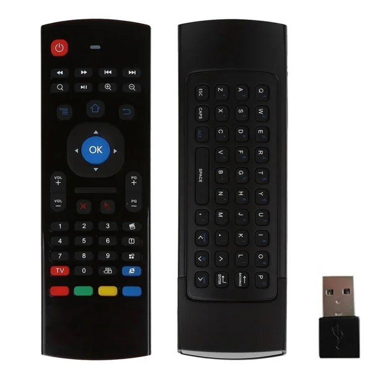 Bàn phím điều khiển từ xa không dây 2.4G MX3 Air Mouse với phím tắt trình duyệt cho Android TV Box / Mini PC, Air Mouse
