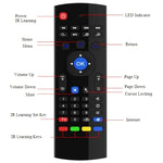 Bàn phím điều khiển từ xa không dây 2.4G MX3 Air Mouse với phím tắt trình duyệt cho Android TV Box / Mini PC, Air Mouse