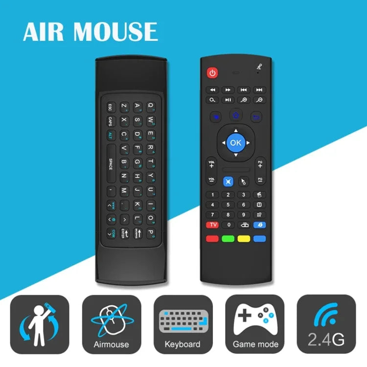 Bàn phím điều khiển từ xa không dây 2.4G MX3 Air Mouse với phím tắt trình duyệt cho Android TV Box / Mini PC, Air Mouse