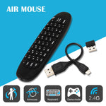 Chuột bay C120 T10 2.4GHz bàn phím không dây sạc lại điều khiển từ xa cho Android TV Box / PC, bàn phím không dây