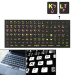 Miếng dán bố cục bàn phím học tiếng Ả Rập cho bàn phím laptop / máy tính để bàn, Tiếng Ả Rập