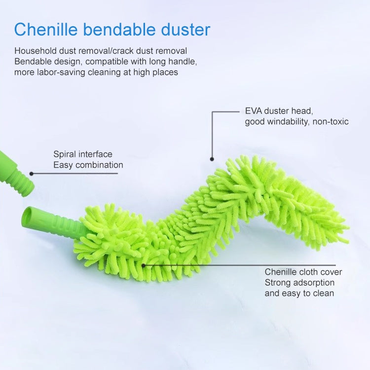 Chổi Quét Bụi Chenille Một Mặt Linh Hoạt Thay Thế, Một Mặt