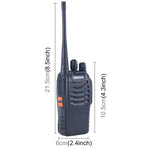 2 cái bộ đàm cầm tay BAOFENG BF-888S CB Radio Retevis UHF 5W 16 kênh FM