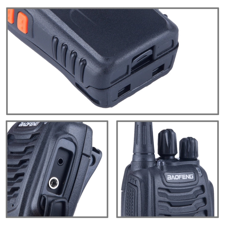 2 cái bộ đàm cầm tay BAOFENG BF-888S CB Radio Retevis UHF 5W 16 kênh FM