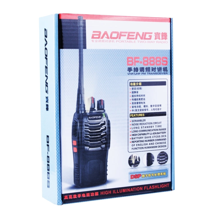 2 cái bộ đàm cầm tay BAOFENG BF-888S CB Radio Retevis UHF 5W 16 kênh FM