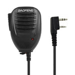 Microphone kẹp Baofeng cho bộ đàm, giắc tai nghe 3.5mm + 2.5mm + mic, Microphone