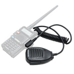 Microphone kẹp Baofeng cho bộ đàm, giắc tai nghe 3.5mm + 2.5mm + mic, Microphone