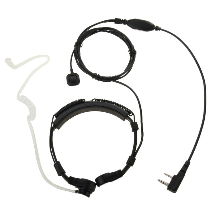 Tai nghe bộ đàm điều khiển cổ họng, phích cắm 3.5mm + 2.5mm