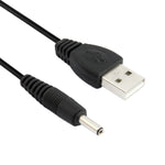 Cáp nguồn USB đực sang DC 3.5 x 1.35mm, chiều dài: 1.2 m, chiều dài: 60cm