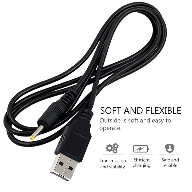 Cáp nguồn USB đực sang DC 2.5 x 0.7mm, chiều dài: 1.2m