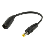 Cáp kết nối nguồn DC cái 5.5 x 2.1mm sang DC đực 4.8 x 1.7mm cho bộ chuyển đổi laptop, chiều dài: 15cm, đầu đực 4.8 x 1.7mm