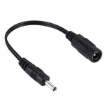 Cáp kết nối nguồn DC cái 5.5 x 2.1mm sang DC đực 3.5 x 1.35mm cho bộ chuyển đổi laptop, chiều dài: 15cm, đầu đực 3.5 x 1.35mm