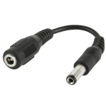 Bộ chuyển đổi đầu cắm DC đực 5.5 x 2.5mm sang đầu cắm DC cái 3.5mm, chiều dài: 12cm