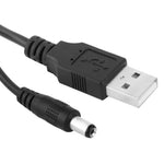 Cáp nguồn USB đực sang DC 5.5 x 2.1mm, chiều dài: 1m, USB đực (chiều dài: 1m)