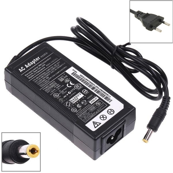 Bộ chuyển đổi AC 19V 3.42A 65W cho laptop Lenovo, đầu ra: 5.5 x 2.5mm, cắm EU, cắm US, cắm UK