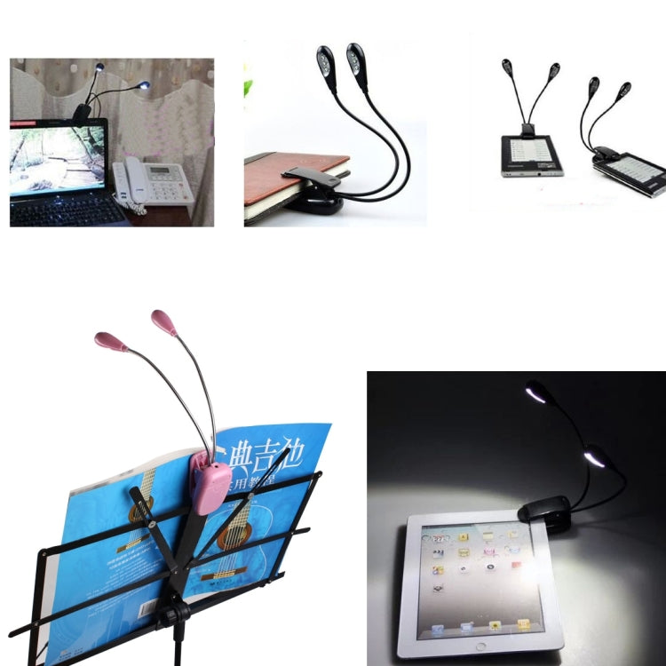 Đèn LED kẹp hai cánh tay cho đọc sách, cắm trại, leo núi