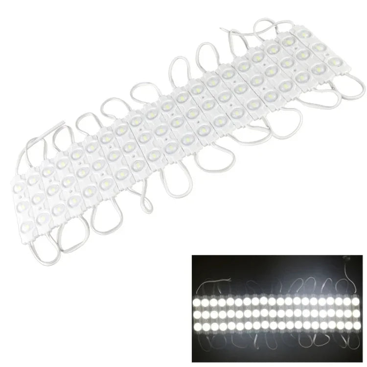Đèn LED SMD 5730 3 bóng x 20 góc 180 độ ánh sáng trắng ấm cao, DC 12V, S-LED-0395W, S-LED-0395WW