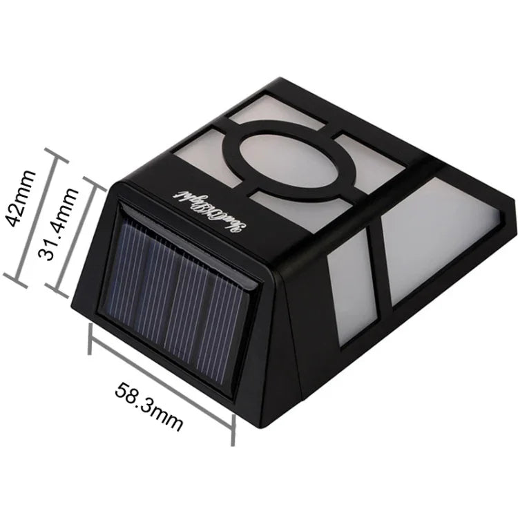 Đèn hàng rào 2 LED năng lượng mặt trời gắn tường, S-LED-3090W, S-LED-3090WW