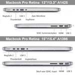 Ốp bảo vệ cứng trong suốt cho Macbook Pro Retina 15.4 inch