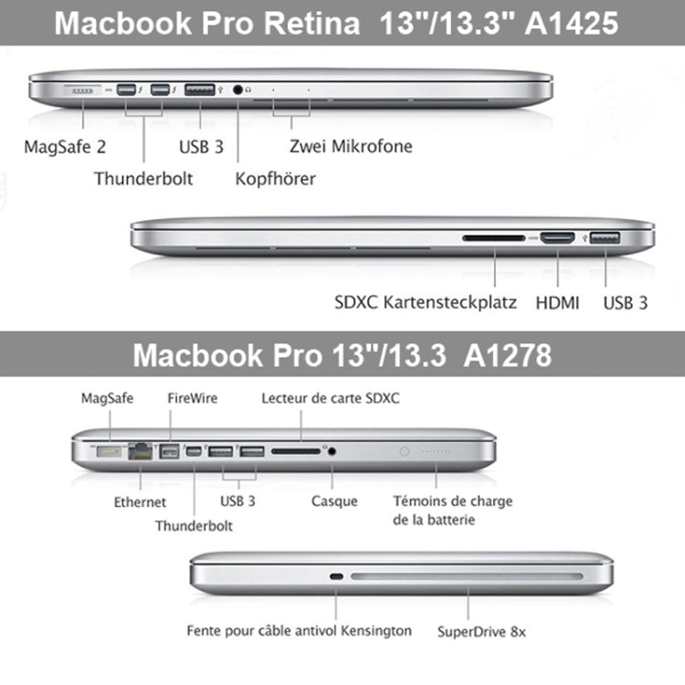 Ốp bảo vệ cứng nhám bằng nhựa cho MacBook Pro 13.3 inch, S-MAC-0023A, S-MAC-0023B, S-MAC-0023C, S-MAC-0023D, S-MAC-0023E, S-MAC-0023F, S-MAC-0023G, S-MAC-0023H