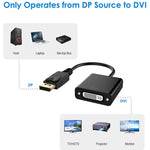 Bộ chuyển đổi DisplayPort đực sang DVI 24+5 cái, chiều dài cáp: 12cm, DP đực sang DVI 24+5 cái