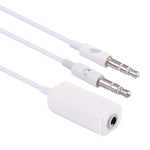 Cáp chuyển đổi Jack Microphone 3.5mm cái sang Jack Tai nghe 3.5mm đực cho máy tính Apple, Chiều dài: 78cm