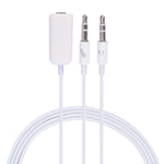 Cáp chuyển đổi Jack Microphone 3.5mm cái sang Jack Tai nghe 3.5mm đực cho máy tính Apple, Chiều dài: 78cm